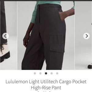 Lululemon ligtn utilitech cargo pocket high rise